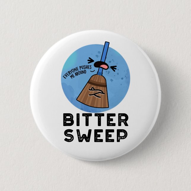 Bittersweet Funny Bitter Gourd Pun  Button (Front)