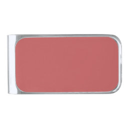 Bittersweet Shimmer (solid color)  Silver Finish Money Clip