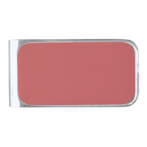 Bittersweet Shimmer solid color  Silver Finish Money Clip