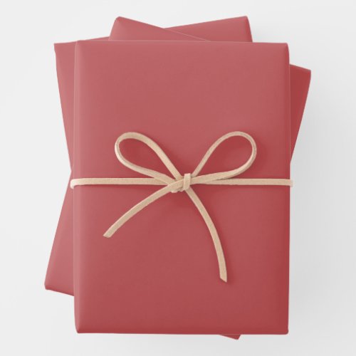 Bittersweet Shimmer solid color  Wrapping Paper Sheets