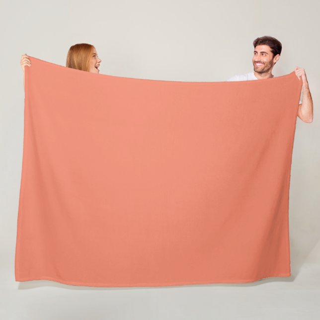 Bittersweet  Solid Plain Color Fleece Blanket (In Situ)