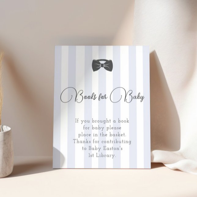 Bitty Bow Oh Boy Baby Shower Books for Baby Sign (Creator Uploaded)