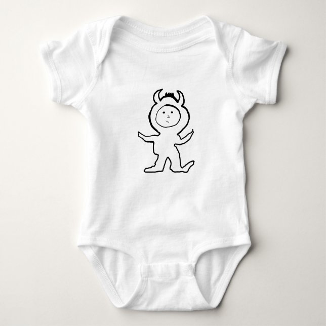 Bitty Bull Jammies Kid Baby Bodysuit (Front)