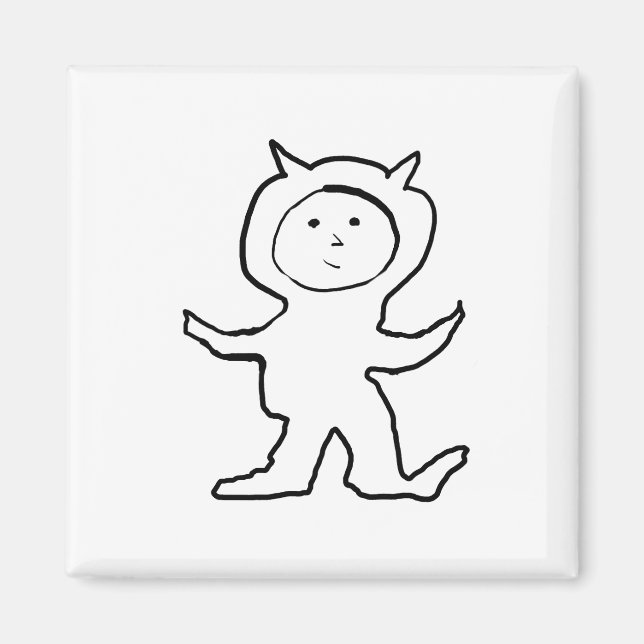 Bitty Ears by Cussdum Designs Magnet (Front)