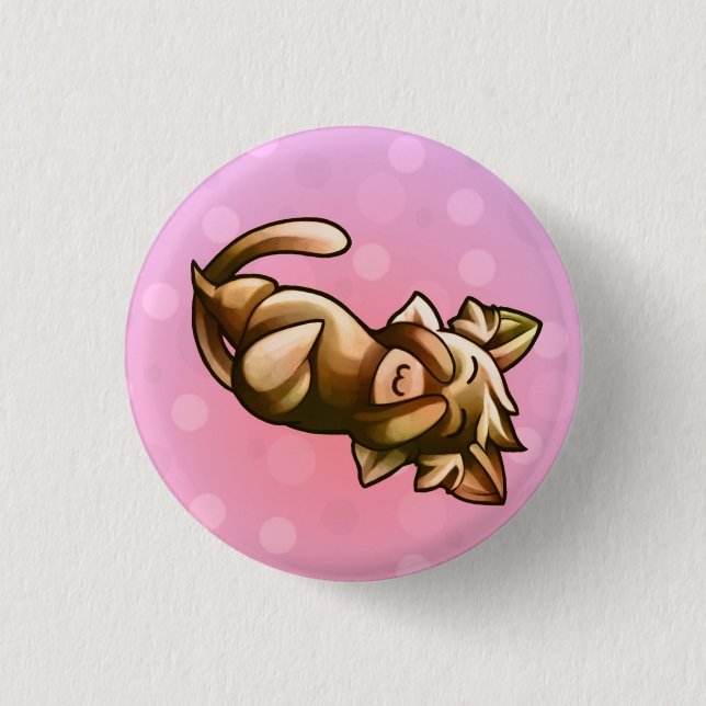 BittyKittyPeekaboo Pinback Button (Front)