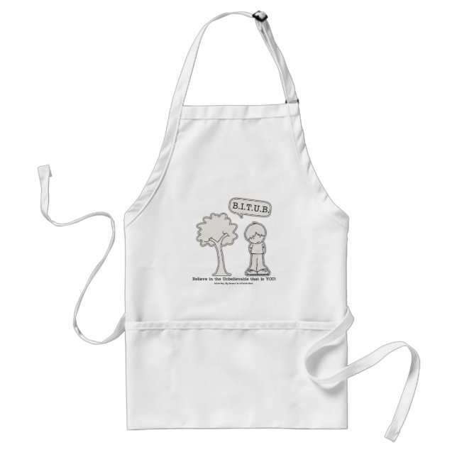 BITUB Pattern (Believe in the Unbelievable) Adult Apron (Front)