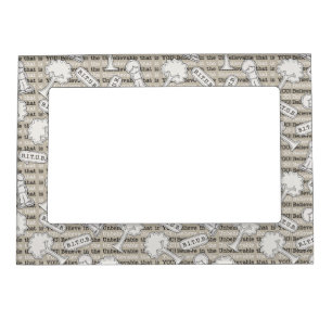 BITUB Pattern (Believe in the Unbelievable) Magnetic Picture Frame