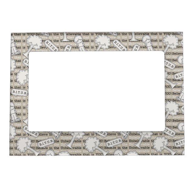 BITUB Pattern (Believe in the Unbelievable) Magnetic Picture Frame (Front)