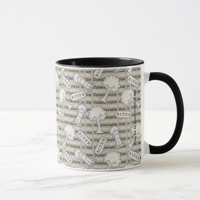 BITUB Pattern (Believe in the Unbelievable) Mug (Right)