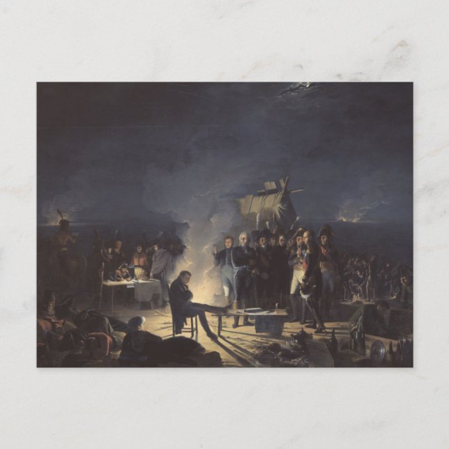 Bivouac of Napoleon Before Wagram Postcard (Front)