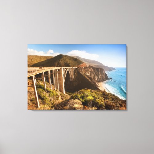 Bixby Bridge Big Sur California USA Canvas Print