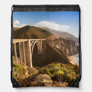 Bixby Bridge, Big Sur, California, USA Drawstring Bag