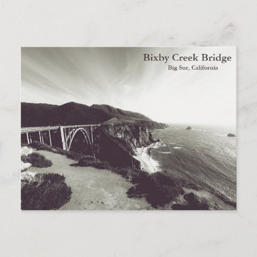 Bixby Bridge Big Sur California USA Postcard