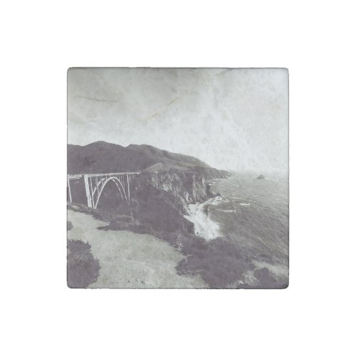 Bixby Bridge Big Sur California USA Stone Magnet