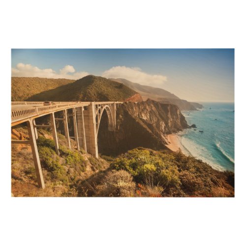 Bixby Bridge Big Sur California USA Wood Wall Art