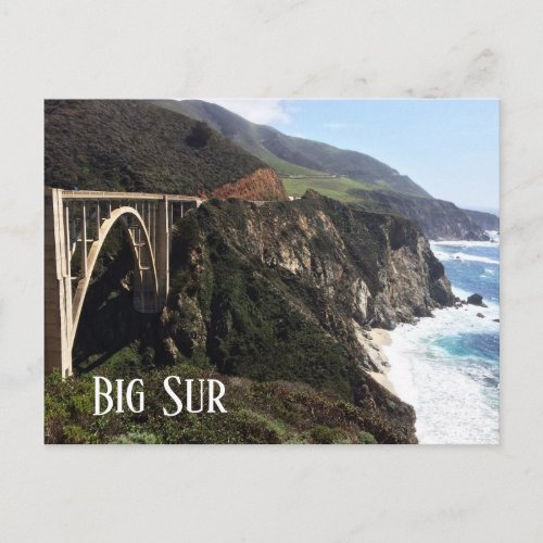 Bixby Creek Bridge Big Sur Coast CA Postcard