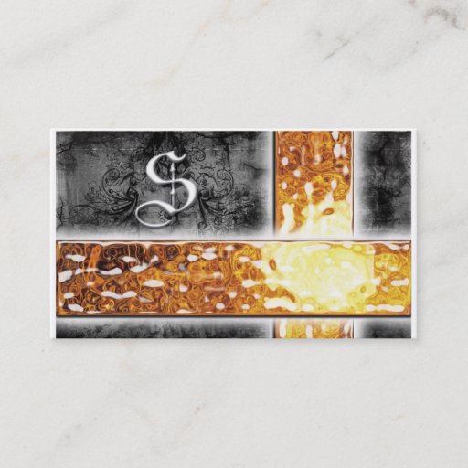 Customizable Biz Card - S Monogram Business Cards
