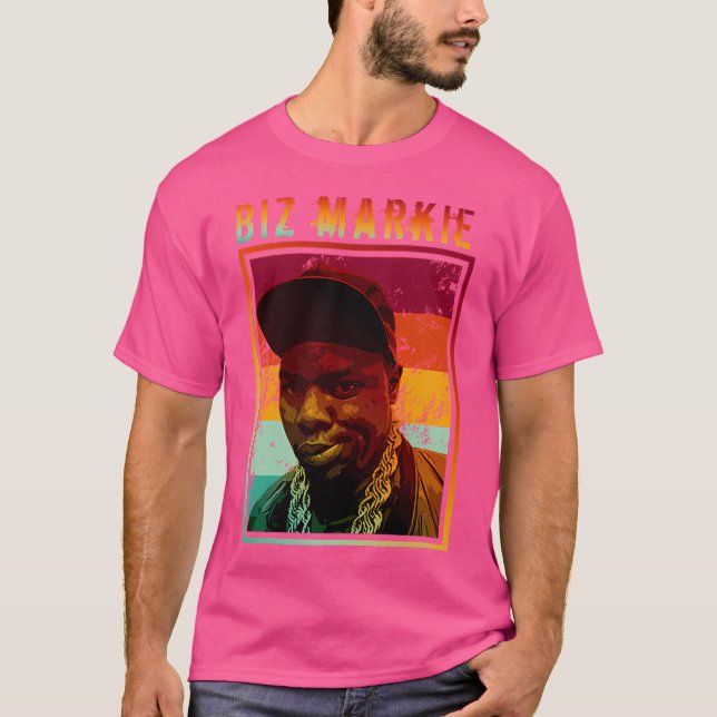 Biz Markie  Retro Potrait T-Shirt (Front)