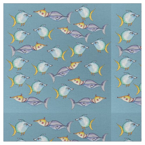 Bizare Fishes Fabric
