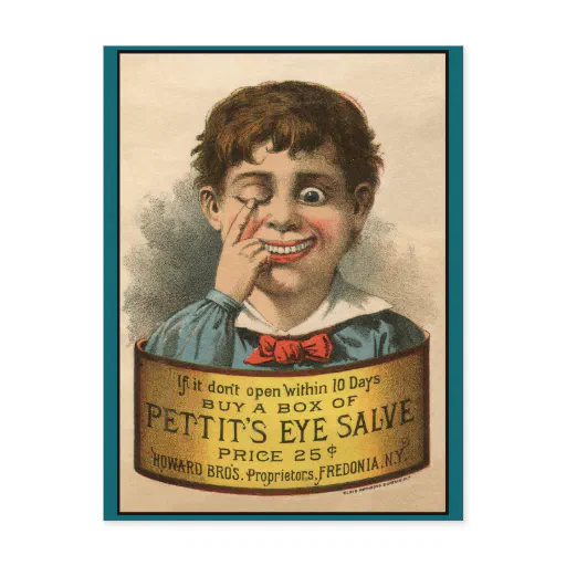 Bizarre and Funny Vintage Ad Postcard