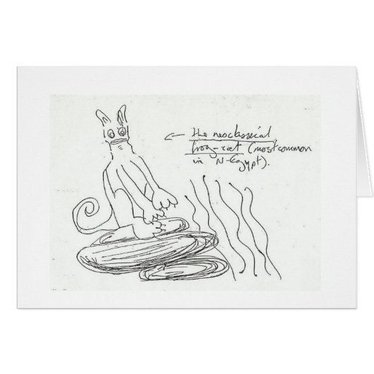 Bizarre Card, it's Frog Cat Cards (Front Horizontal)
