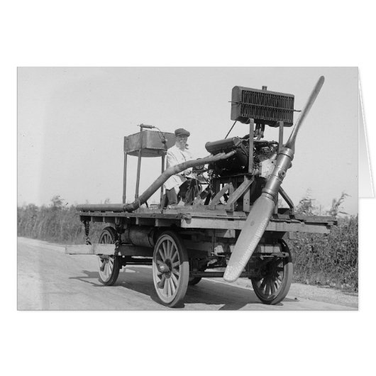 Bizarre Propeller Vehicle, 1922 Cards (Front Horizontal)