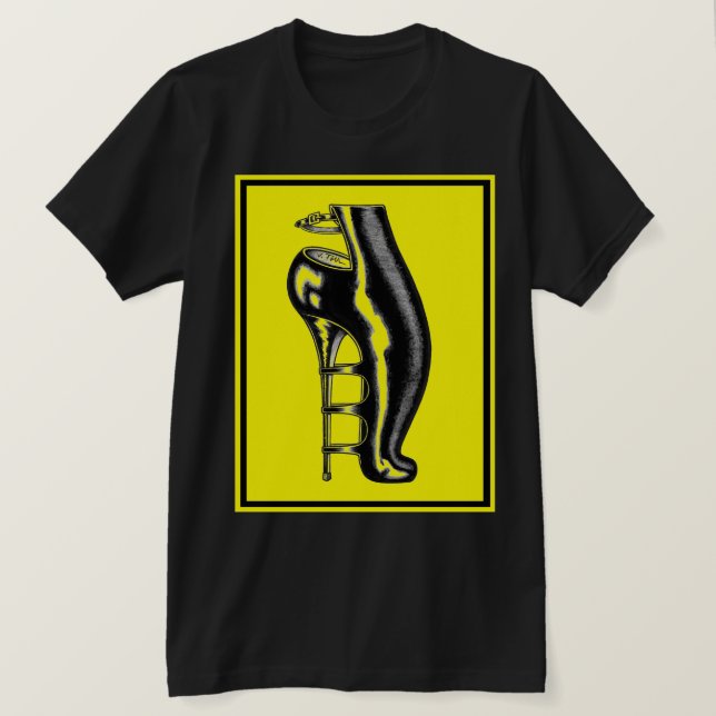 Bizarre Rubber Boot T-Shirt (Design Front)
