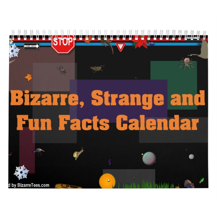 Bizarre Strange And Fun Facts Calendar Zazzle