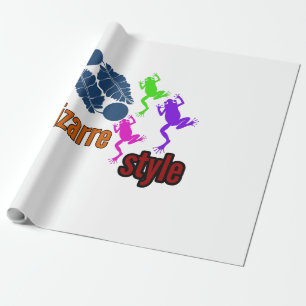 bizarre style wrapping paper