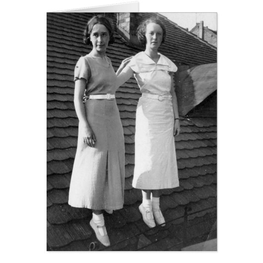 Bizarre Women on Roof Card (Front)