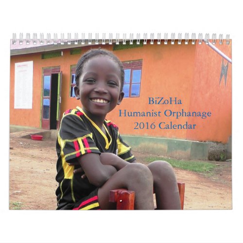 BiZoHa Humanist Orphanage 2016 Calendar 11 x 85