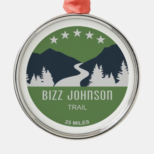 Bizz Johnson Trail Metal Ornament