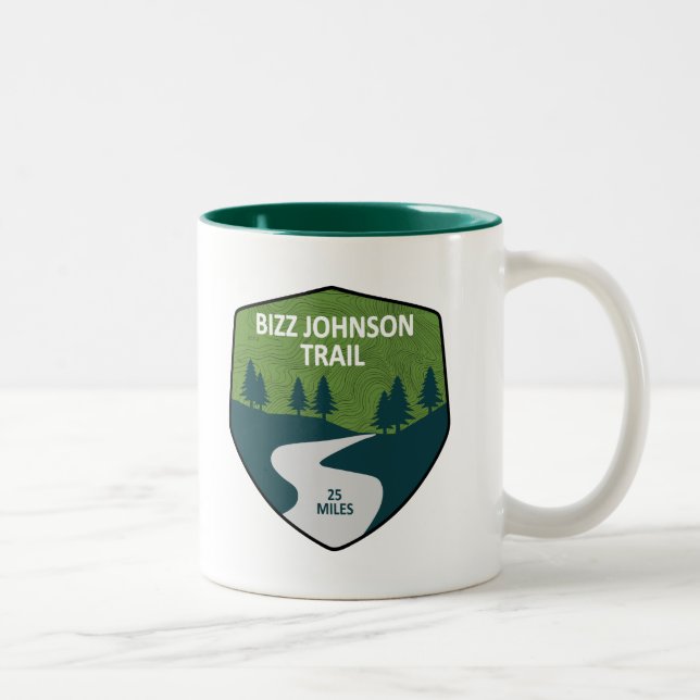Bizz Johnson Trail Two-Tone Coffee Mug (Right)
