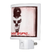 Bizzareworld Vintage Style Skull Night Light (Left)