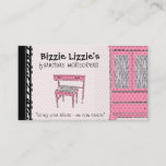 Bizzie Lizzie Zebra And Dots Business Card at Zazzle