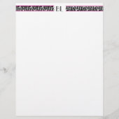 Bizzie Lizzie Zebra Letterhead (Front)