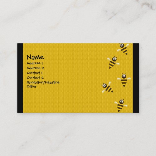 Bizzy Bees Business Cards