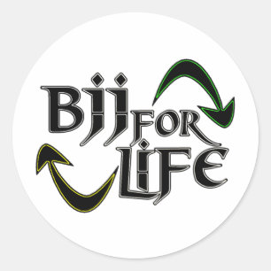 BJJ 4 Life Classic Round Sticker