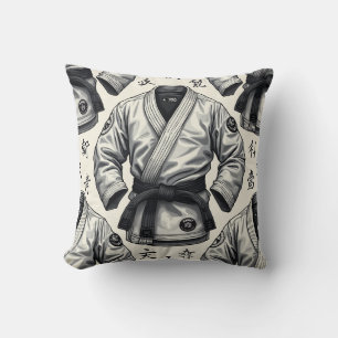 BJJ black belt pillow cushion
