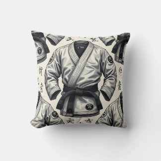 BJJ black belt pillow cushion
