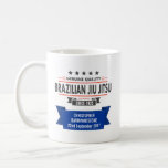 Bjj Blue Belt Ranked With Name And Date Of Award Coffee Mug at Zazzle