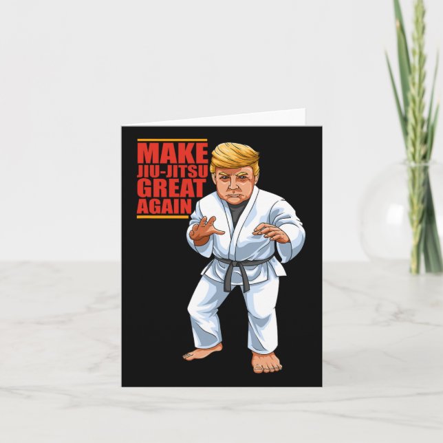 Bjj - Brazilian Jiu Jitsu And Grappling Gifts Funn Card (Front)