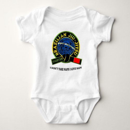 BJJ _ Brazilian Jiu_Jitsu Baby Fighter Baby Bodysuit