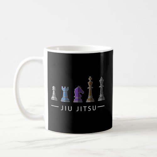 Bjj Brazilian Jiu Jitsu Chess Belt Fighter Mma Coffee Mug