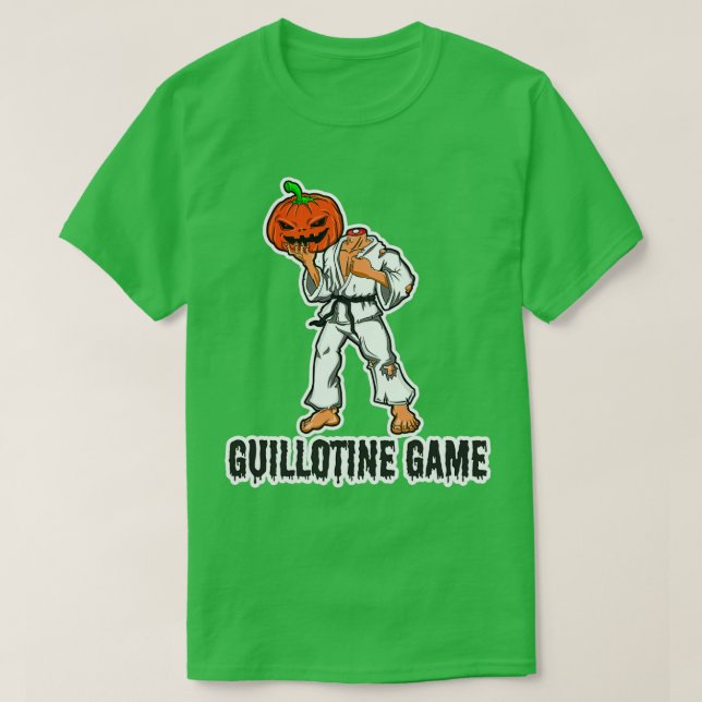 BJJ Brazilian Jiu Jitsu Design JackOLantern Headle T-Shirt (Design Front)