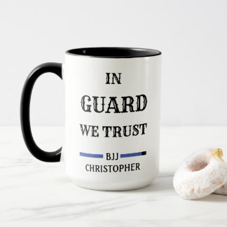 BJJ Brazilian Jiu Jitsu Guard Trust Blue Belt Mug