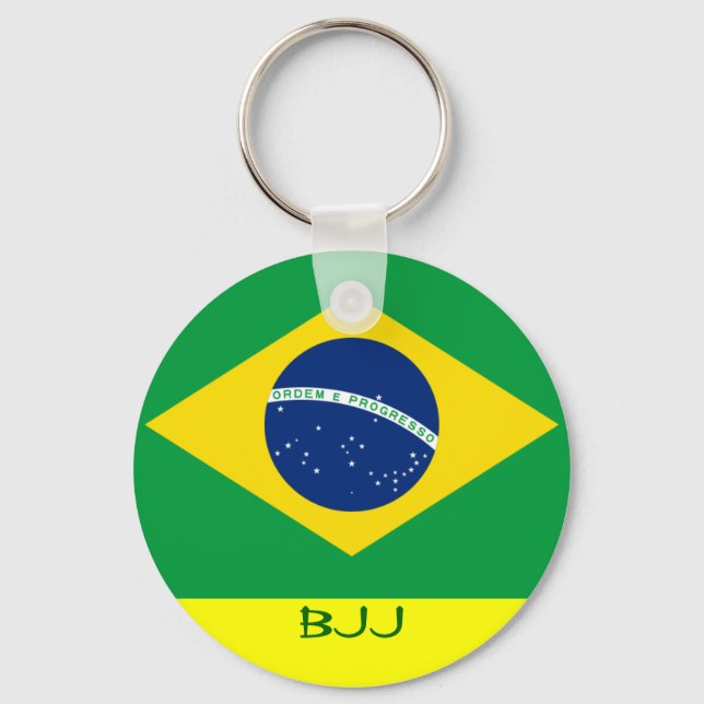 BJJ, Brazilian Jiu Jitsu Keychain (Front)