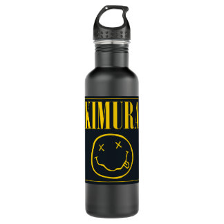 BJJ Brazilian Jiu Jitsu Kimura Grunge 90s Design C Stainless Steel Water Bottle