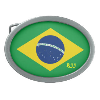 BJJ, Brazilian Jiu-Jitsu Oval Belt Buckle