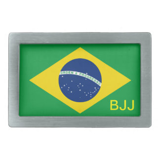 BJJ, Brazilian Jiu-Jitsu Rectangular Belt Buckle